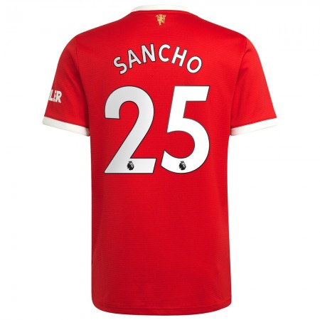 Billiga Fotbollströjor Manchester United Jadon Sancho 25 Hemma tröja 2021/22 Kortärmad